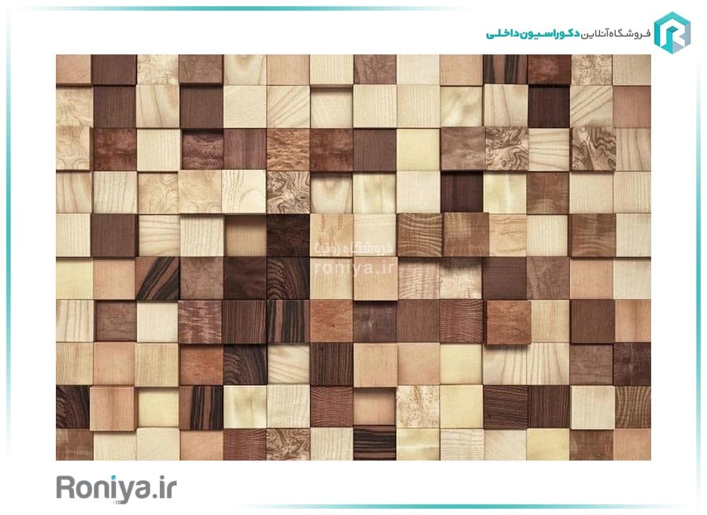 پوستر سه بعدی طرح چوب WO-100 — تصویر ۳