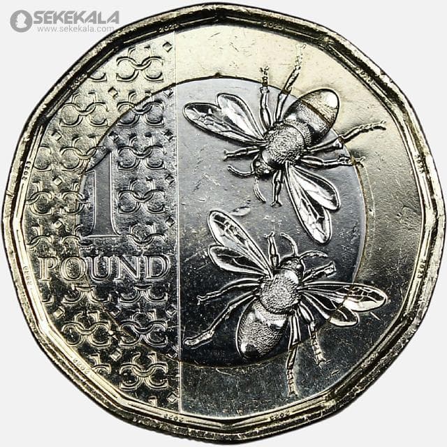سکه 1 پوند انگلیس 2023 (چارلز سوم)(+AU)