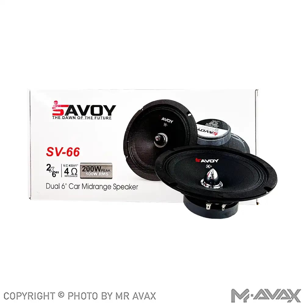 میدرنج 6.5 اینچ ساووی مدل SV-66(دو عددی) — تصویر ۳