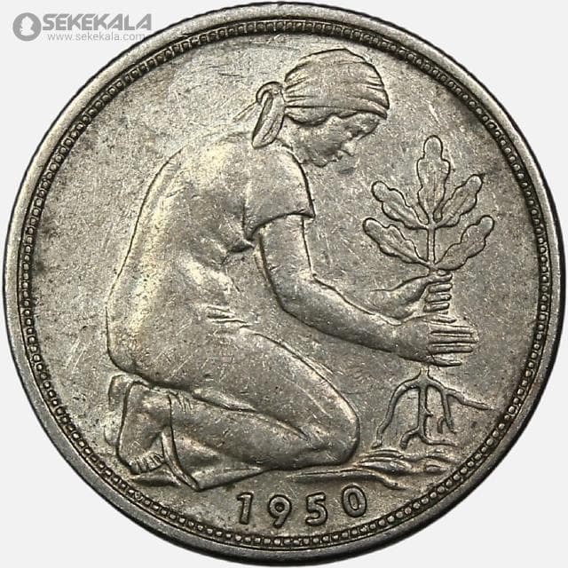 سکه 50 فنیگ آلمان 1950
