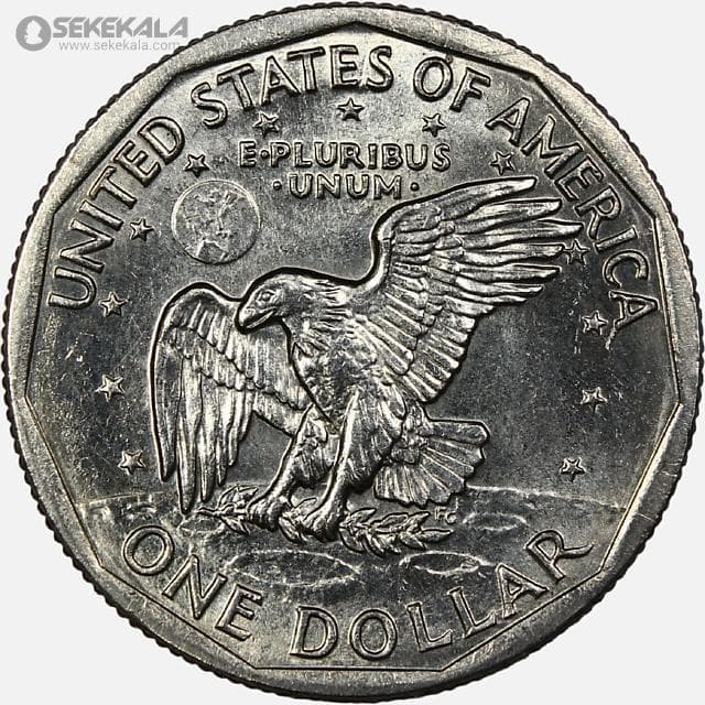 سکه 1 دلار آمریکا 1980 P (سوزان)(UNC) — تصویر ۲