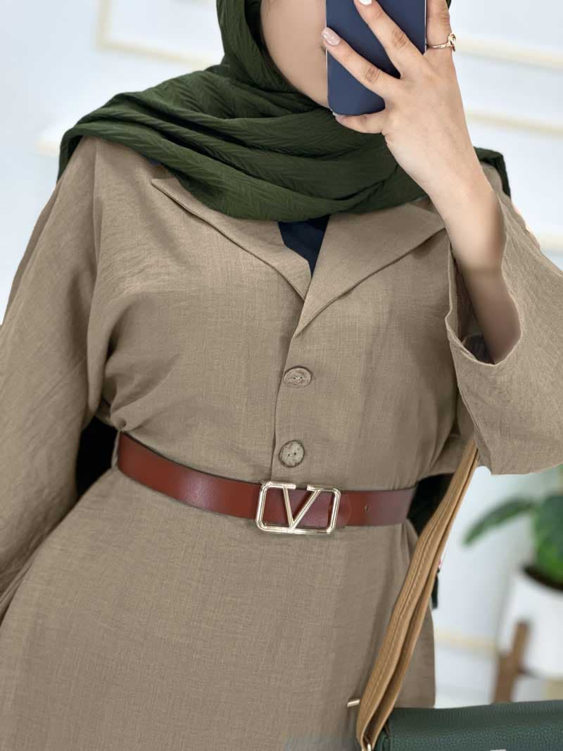 کفتان شانتون یقه انگلیسی کد83221 — تصویر ۴