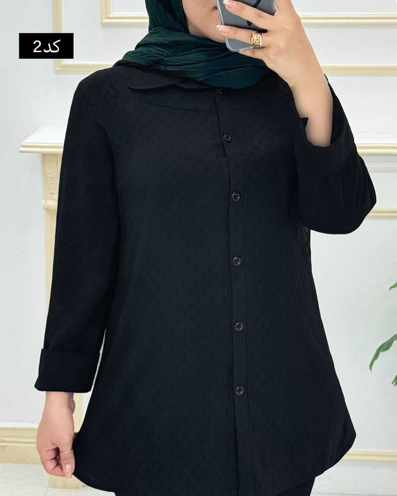 ست شومیزوشلوارابروبادی ویژه محرم کد۱۰۱۱۴۰۳ — تصویر ۴