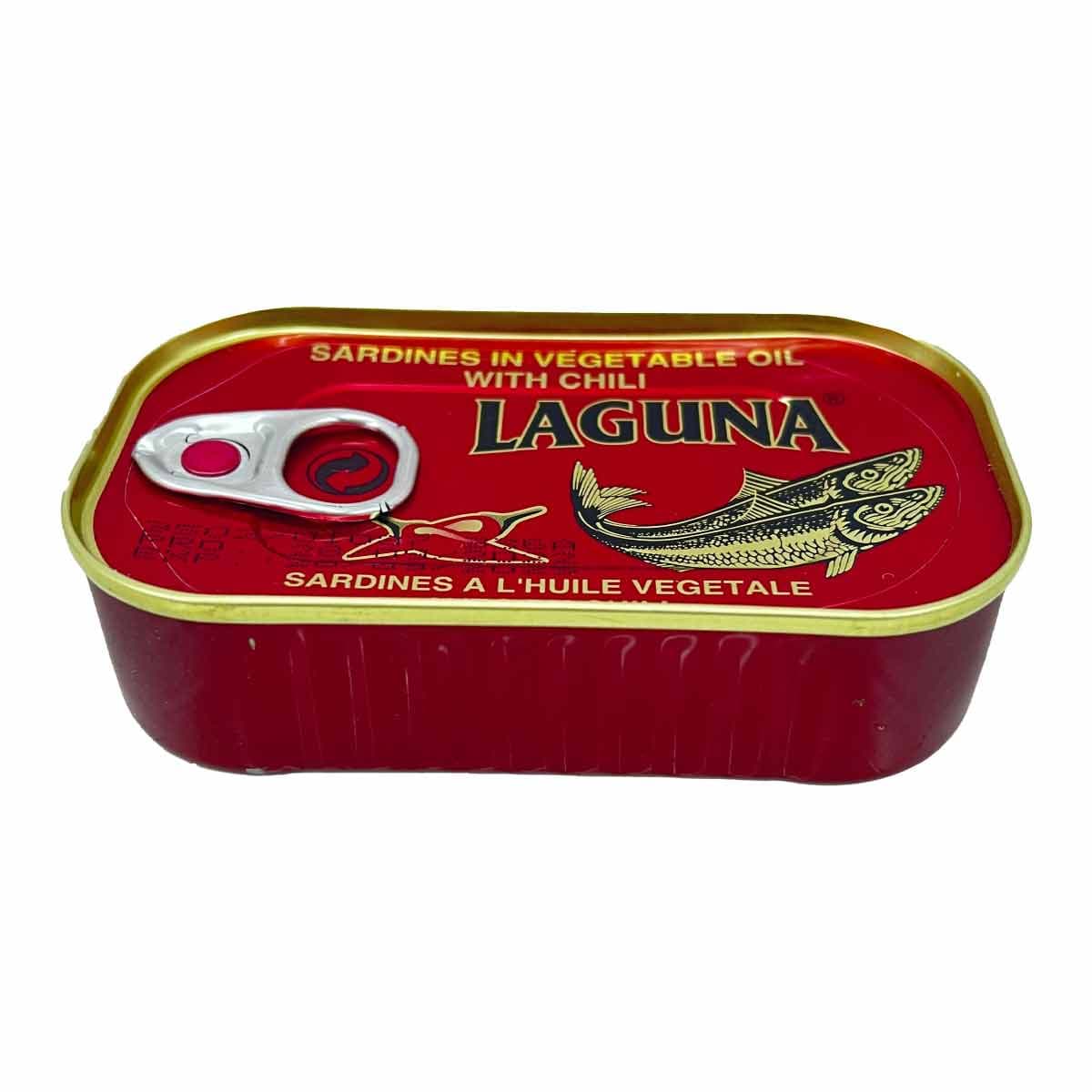 کنسرو ماهی ساردین در روغن سبزیجات چینی لاگونا 125 گرم