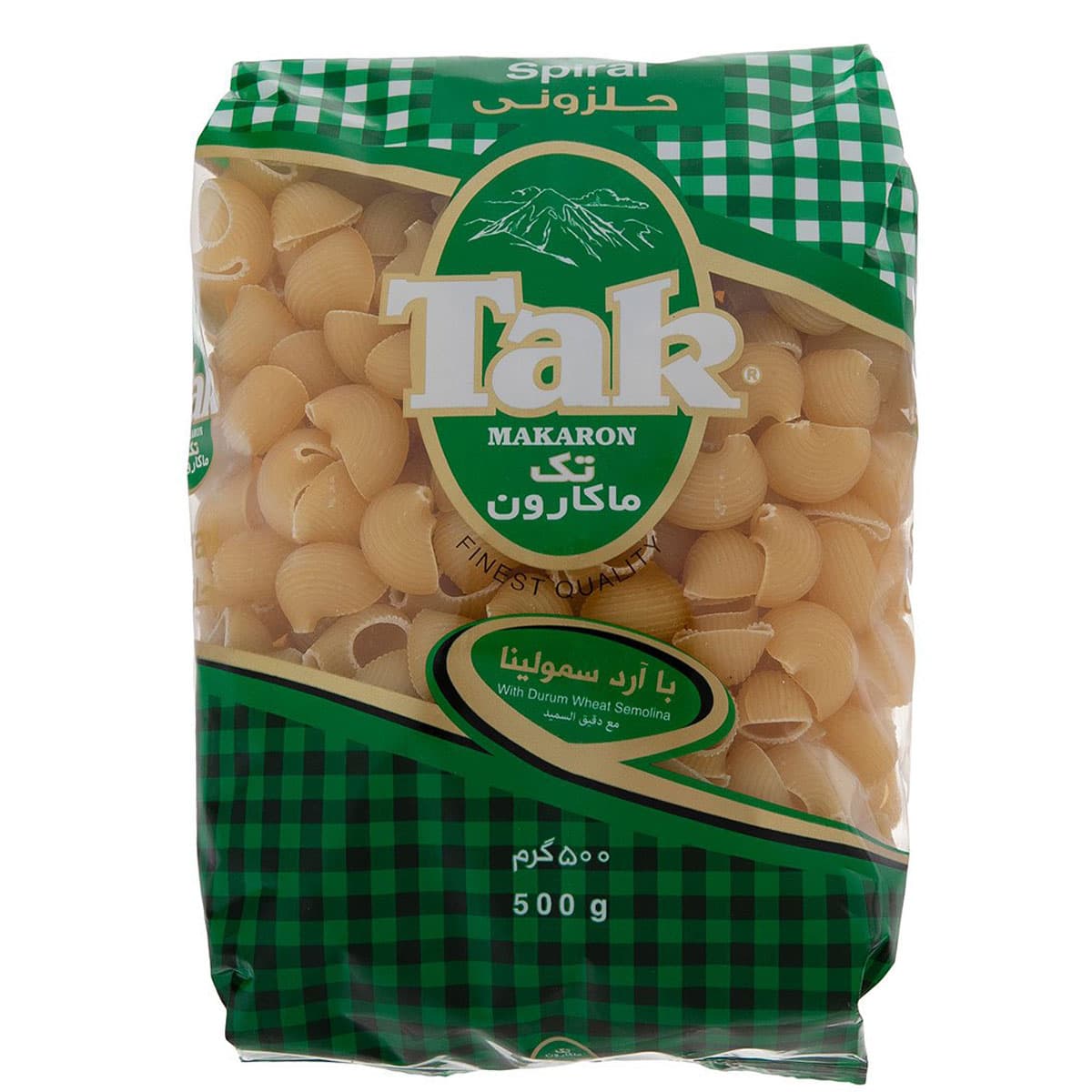 ماکارونی فرمی حلزونی تک ماکارون 500 گرم
