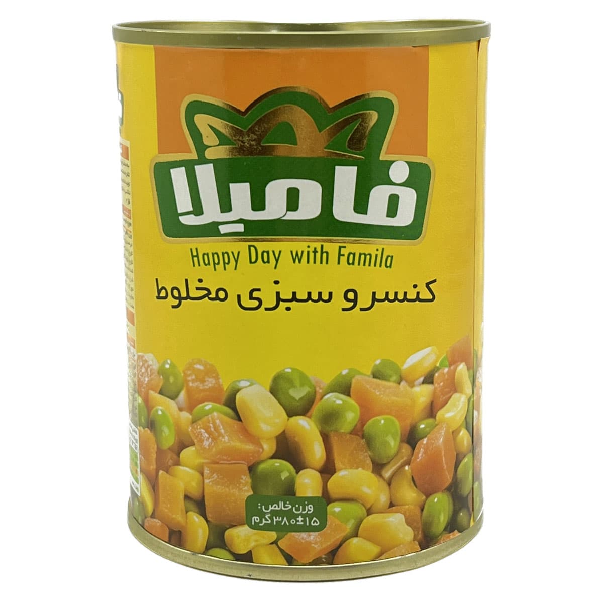 کنسرو مخلوط سبزیجات فامیلا 380 گرم