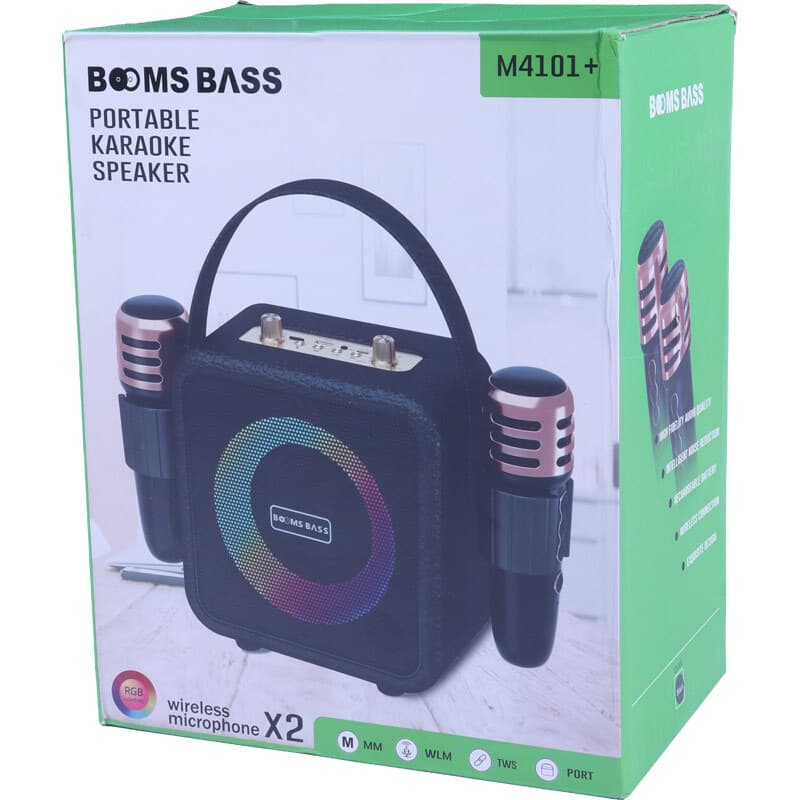 اسپیکر بلوتوثی Booms Bass M4101 Plus + میکروفون — تصویر ۲