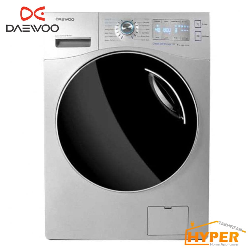 ماشین لباسشویی دوو DWK-9543v تیتانیوم 8 کیلویی