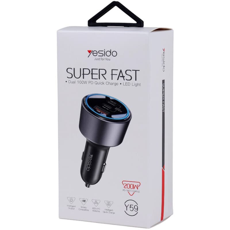 شارژر فندکی 100 وات یسیدو Y59 — تصویر ۶