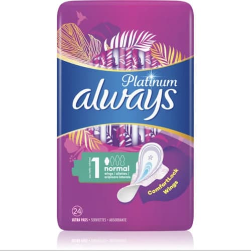 نوار بهداشتی بالدار پلاتینیوم سایز متوسط نرمال بسته 20عددی آلویز Always Platinum
