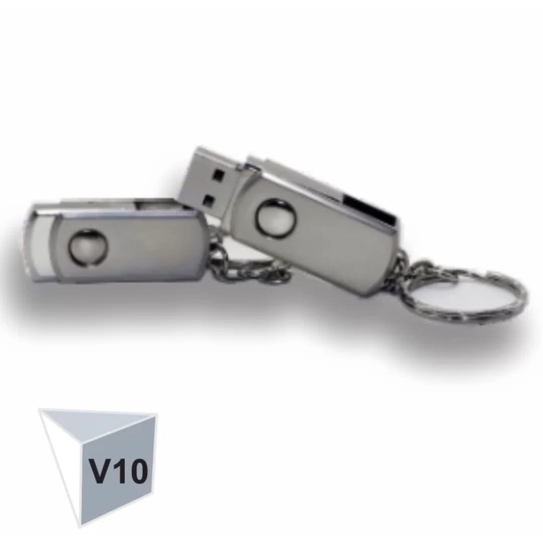 فلش مموری تبلیغاتی فلزی 32 گیگ مدل V10