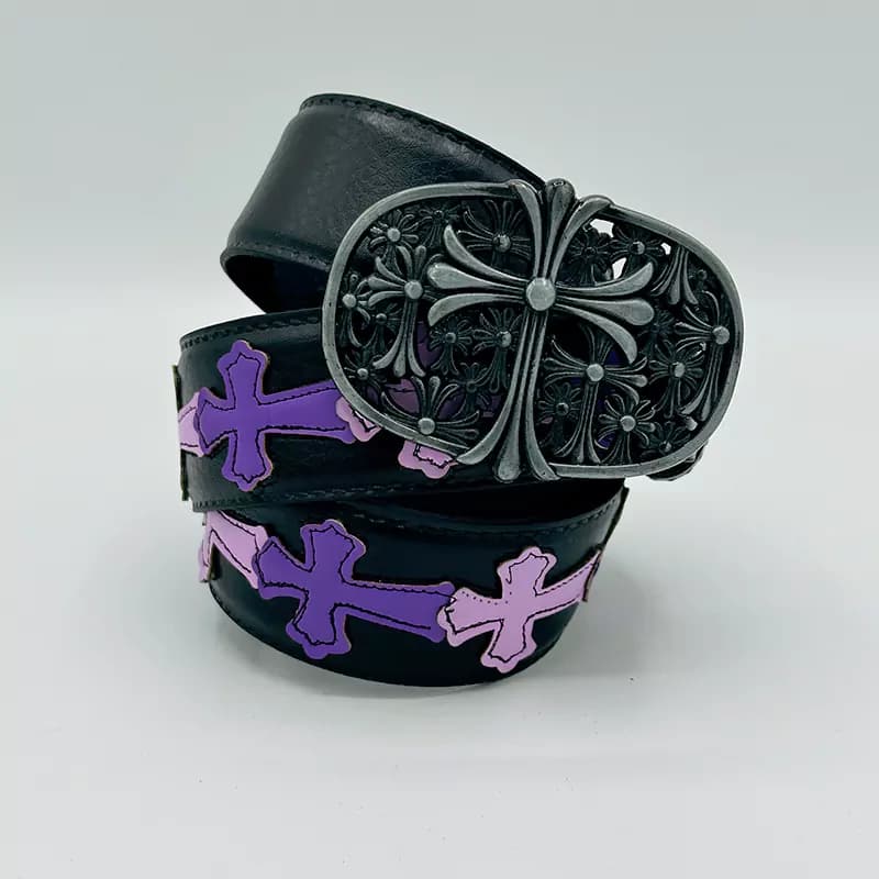 کمربند کروم هارتز پر صلیب کد 24 ( Chrome Hearts)