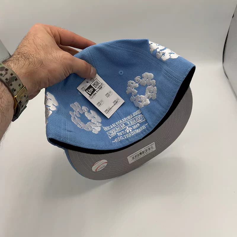 کلاه کپ فیت بک La دنیم آبی آسمونی — تصویر ۴
