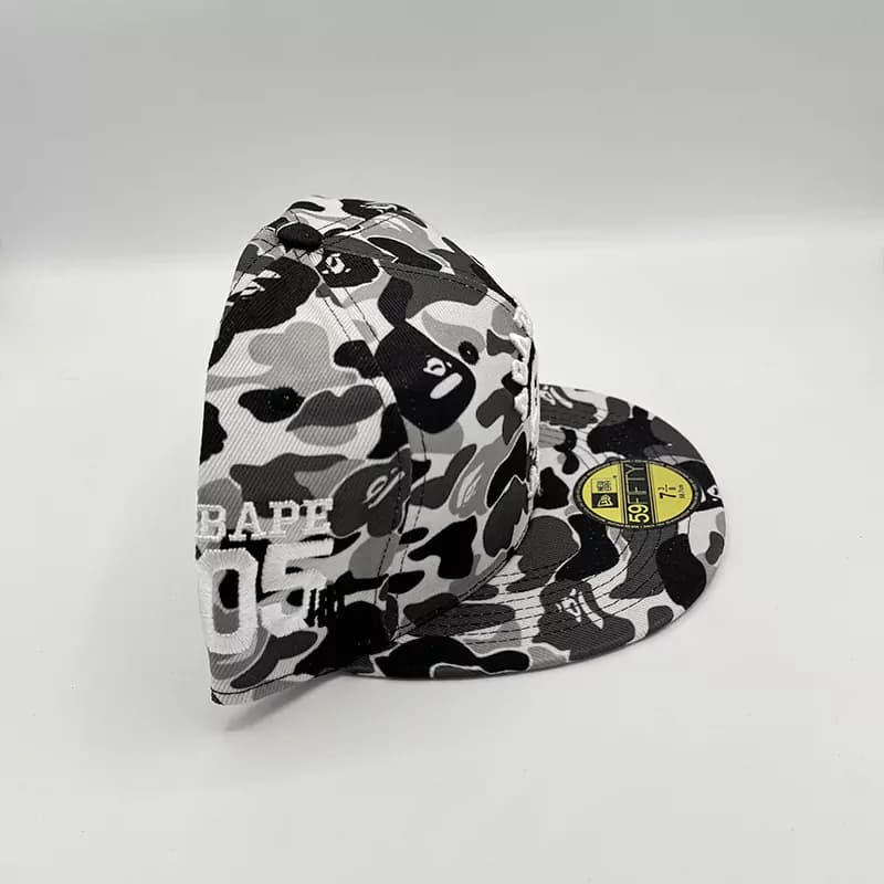 کلاه کپ فیت بک Bape چیریک طوسی — تصویر ۲