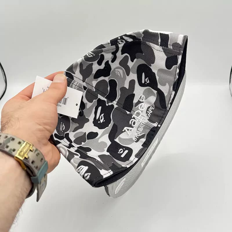 کلاه کپ فیت بک Bape چیریک طوسی — تصویر ۳