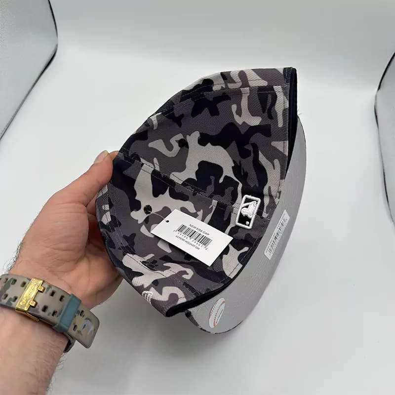 کلاه کپ فیت بک Sox Bape چیریک طوسی — تصویر ۳