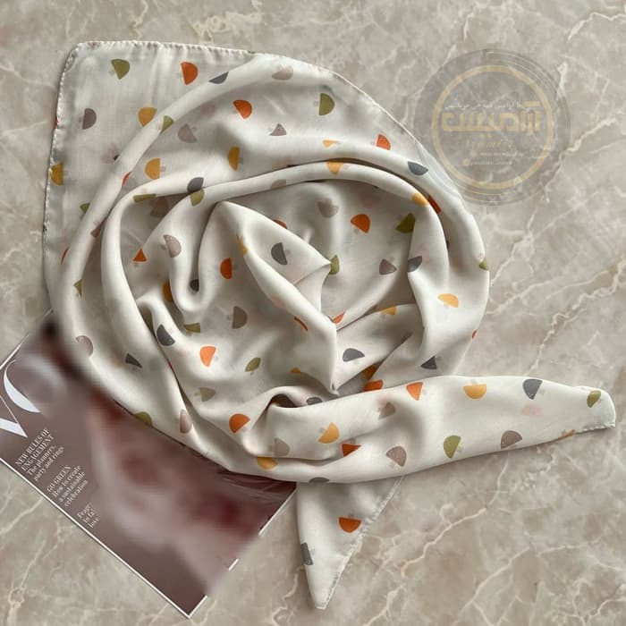 مینی اسکارف نخی طرحدار میکس — تصویر ۶
