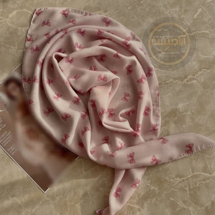 مینی اسکارف نخی طرحدار میکس — تصویر ۵