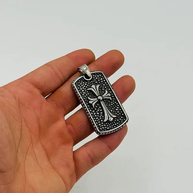 پلاک کروم هارتز استیل کد 1 — تصویر ۲