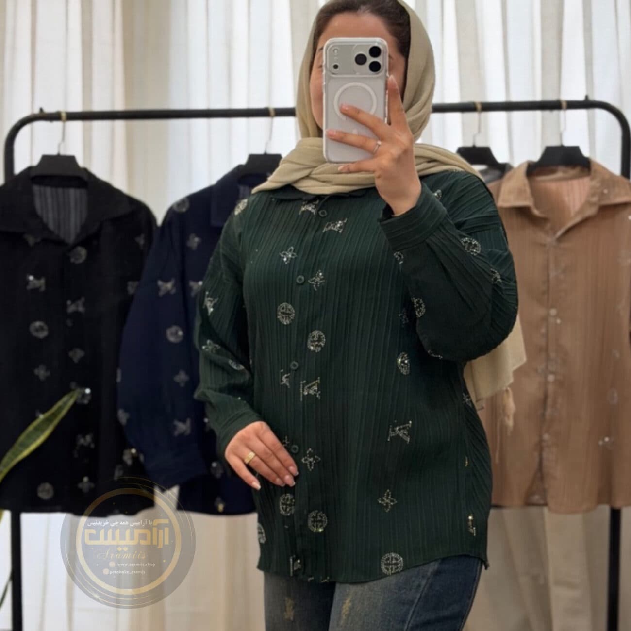 شومیز آیوا نگینی LV — تصویر ۸