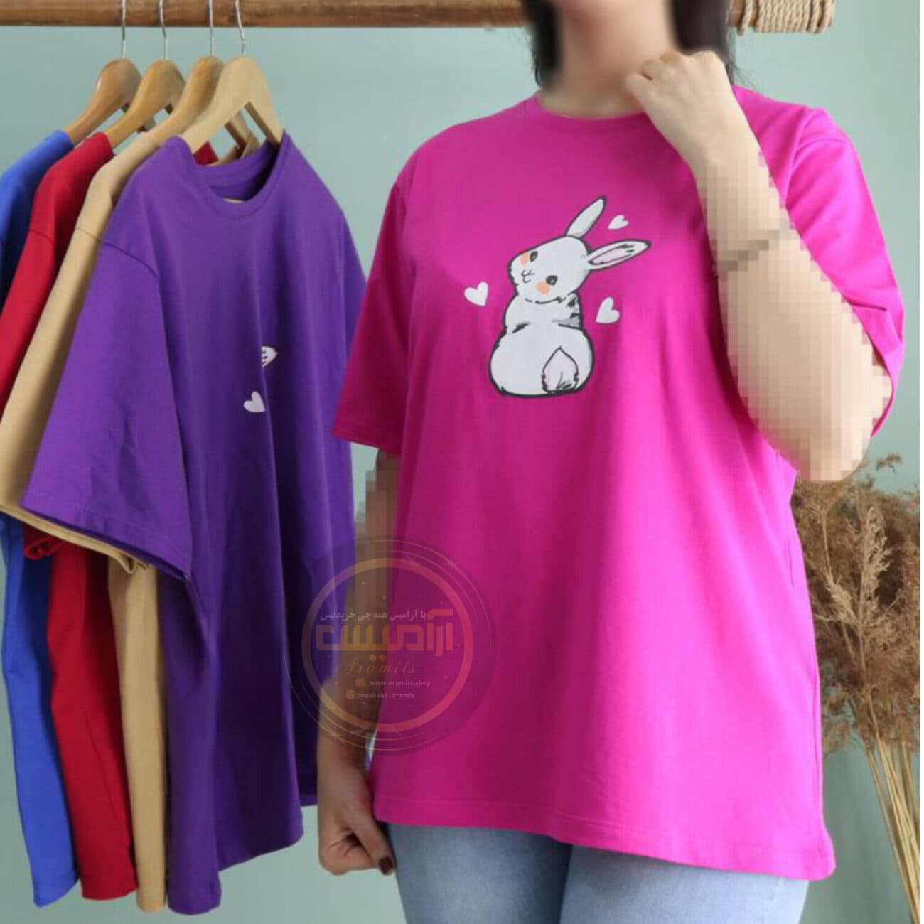تیشرت باکسی خرگوش گوگولی