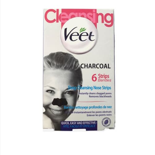 چسب‌ پاک کننده بینی ویت مدل Charcoal بسته 6 عددی veet