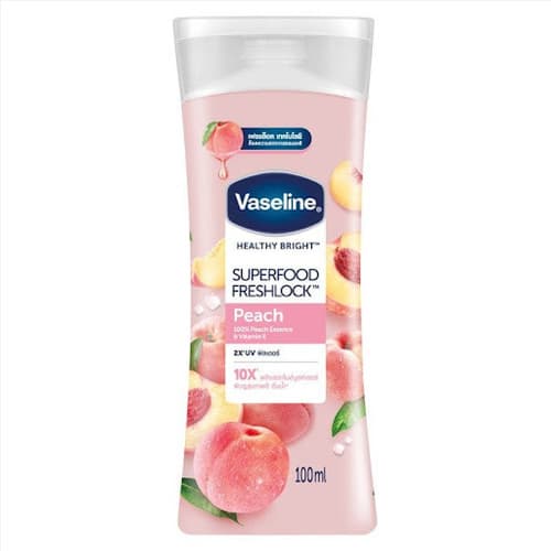 لوسیون بدن سوپرفود وازلین Vaseline Superfood Freshlock Peach Lotion حجم 100 میل