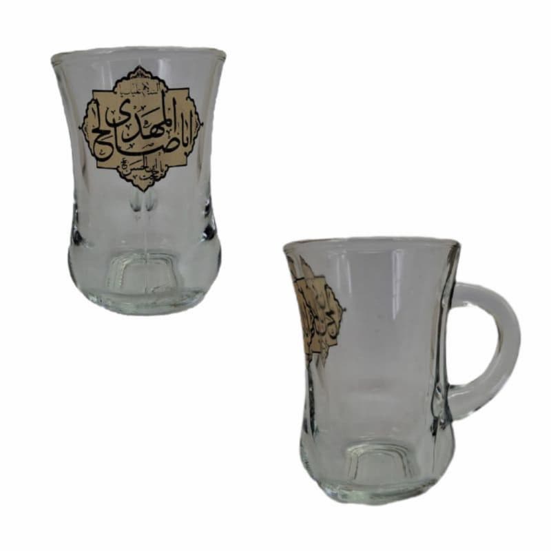 استکان کمرباریک دسته دار یا مهدی عج-6تایی کد 104625