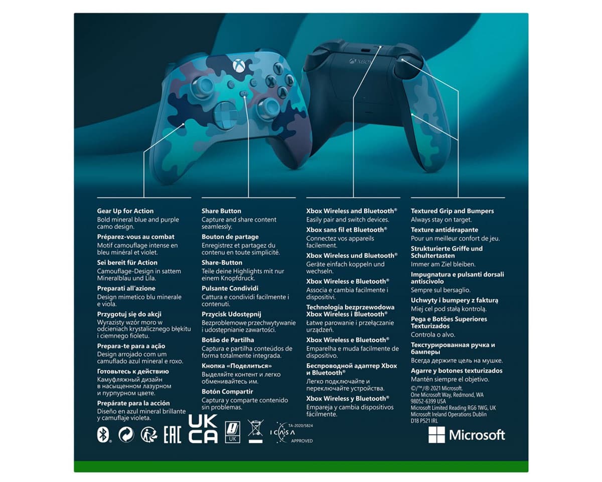 دسته ایکس باکس X و S اورجینال Mineral Camo SE — تصویر ۵