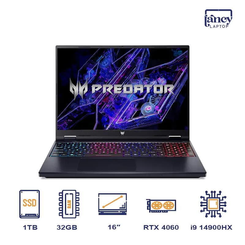 لپ تاپ اپن باکس 16 اینچی ایسر Predator Helios Neo 16 PHN16-72 Core i9-14900HX 32GB DDR5 1TB SSD RTX 4060 8GB QHD 165Hz