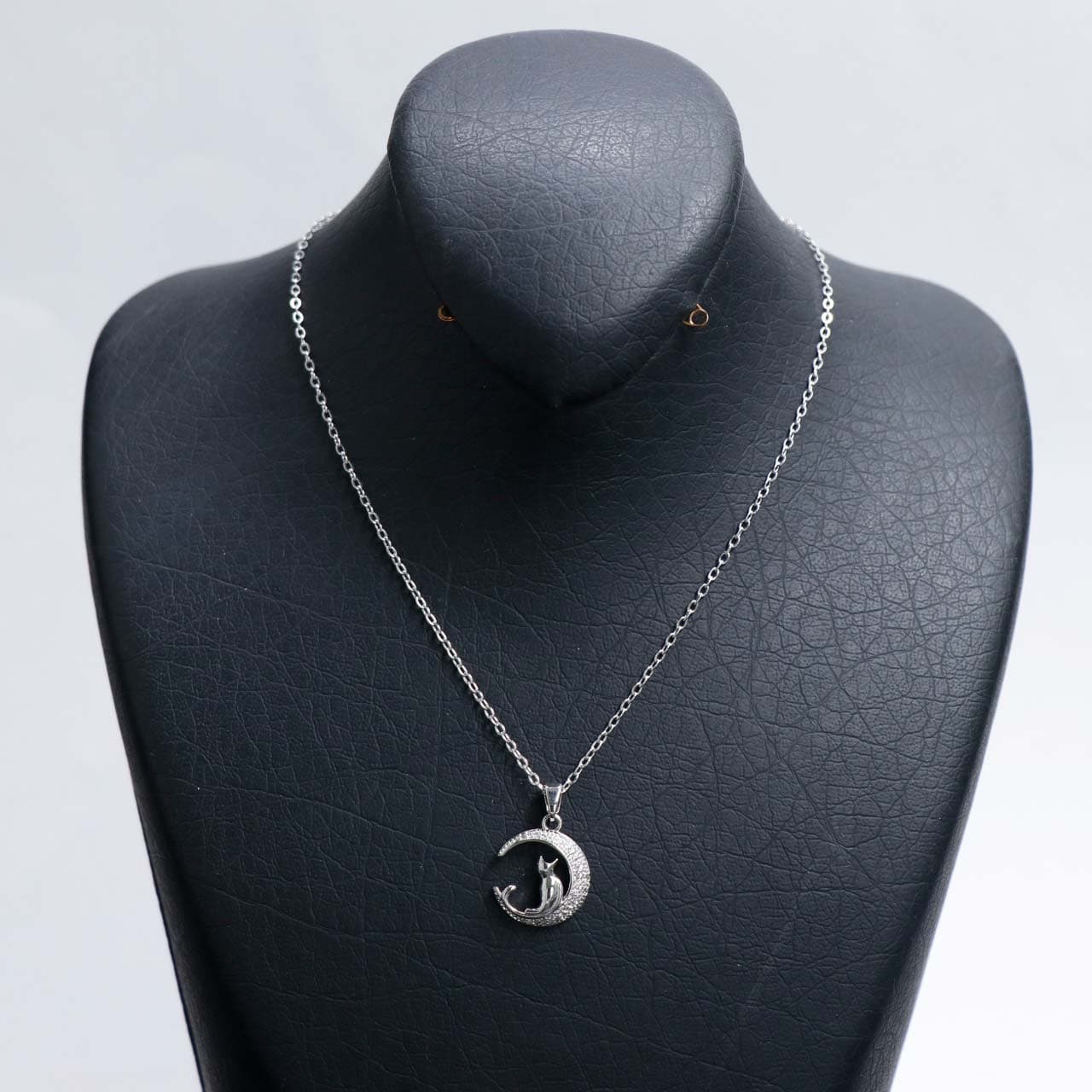 گردنبند دخترانه طرح ماه و گربه وارداتی کد (8) 75862