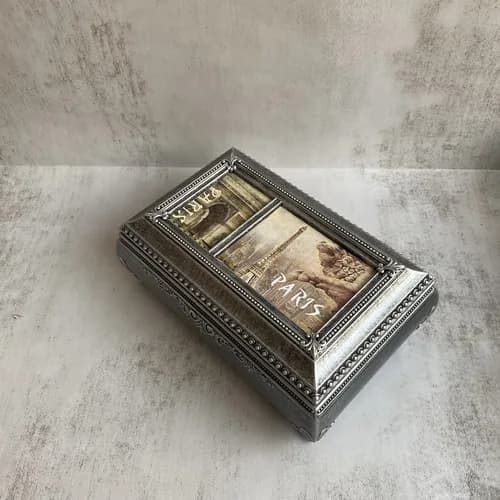 جعبه موزیکال پاریس قاب‌دار مستطیلی — تصویر ۳