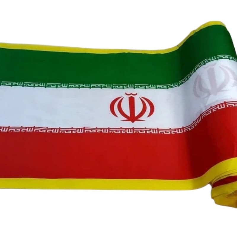 توپ 50متری عرض 45سانت پارچه فلامنت پرچم ایران کد 104501