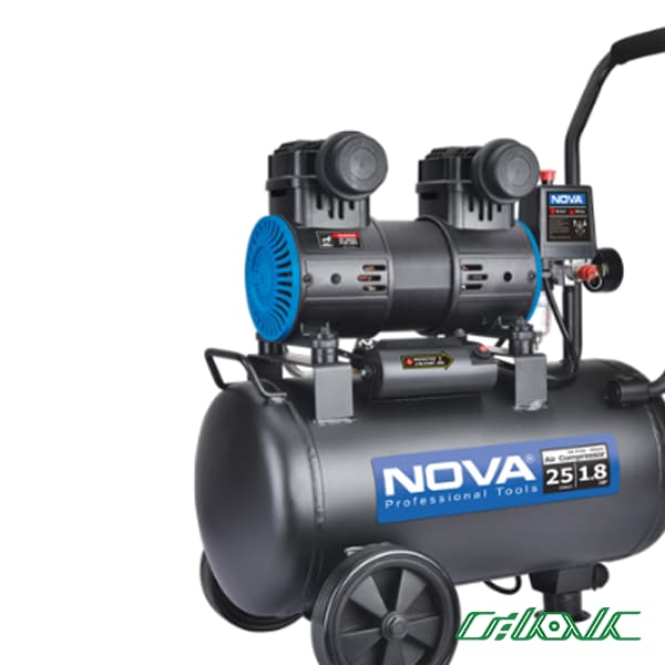 کمپرسور باد 25 لیتری نووا مدل NTA-9125 — تصویر ۲