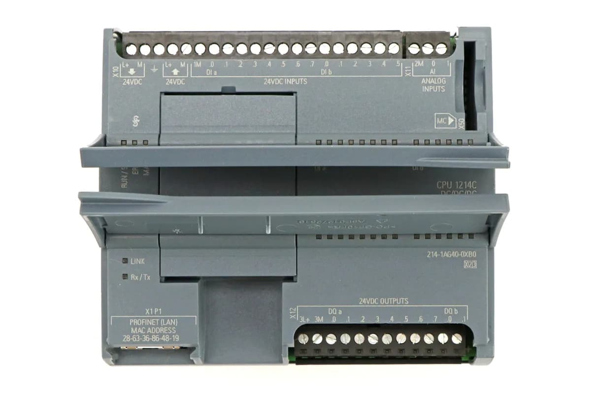 PLC زیمنس 1214C DC/DC/DC AGکد فنی 6ES7214-1AG40-0XB0 — تصویر ۲