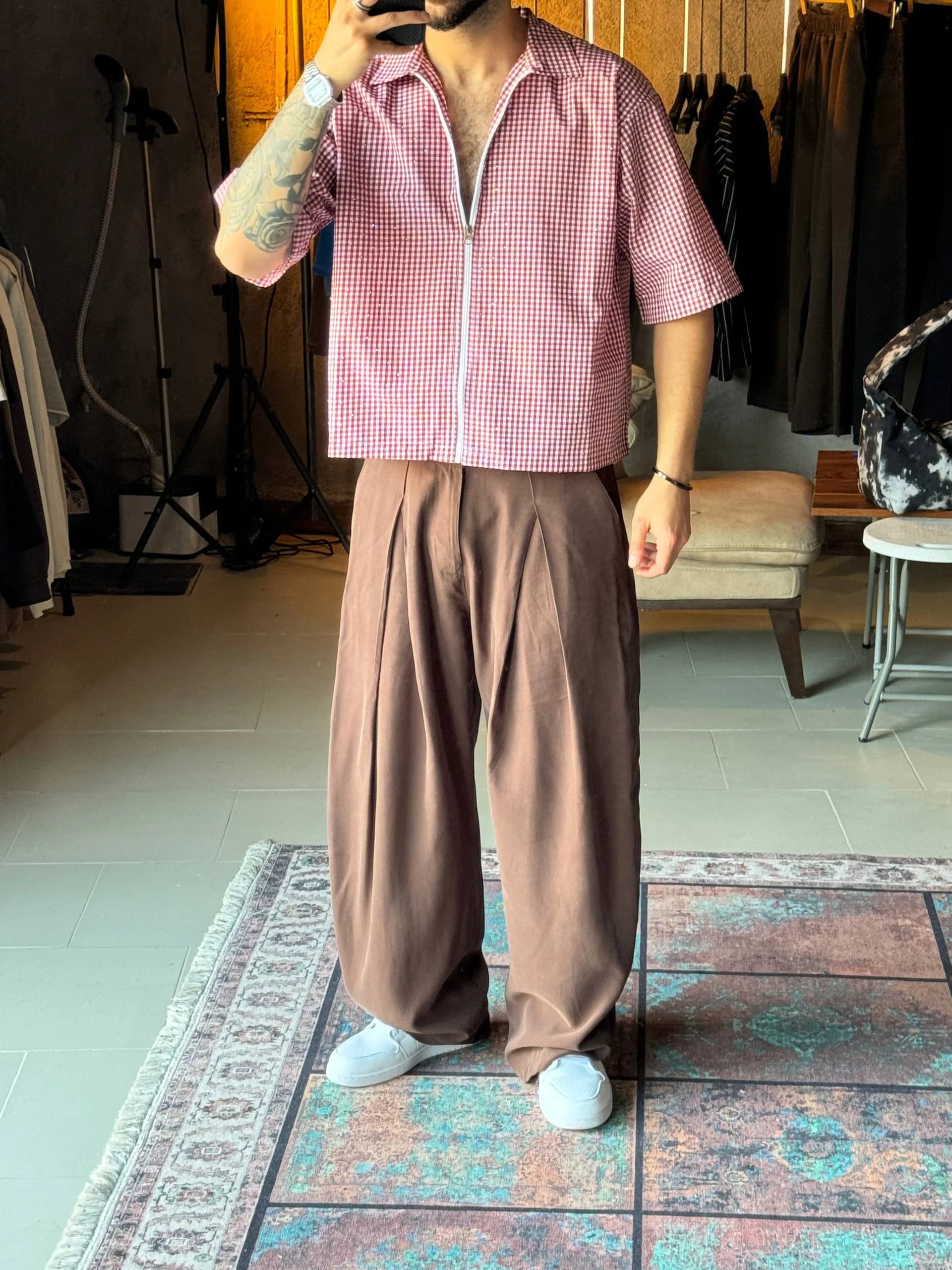 شلوار پارچه N.R کره ای — تصویر ۸