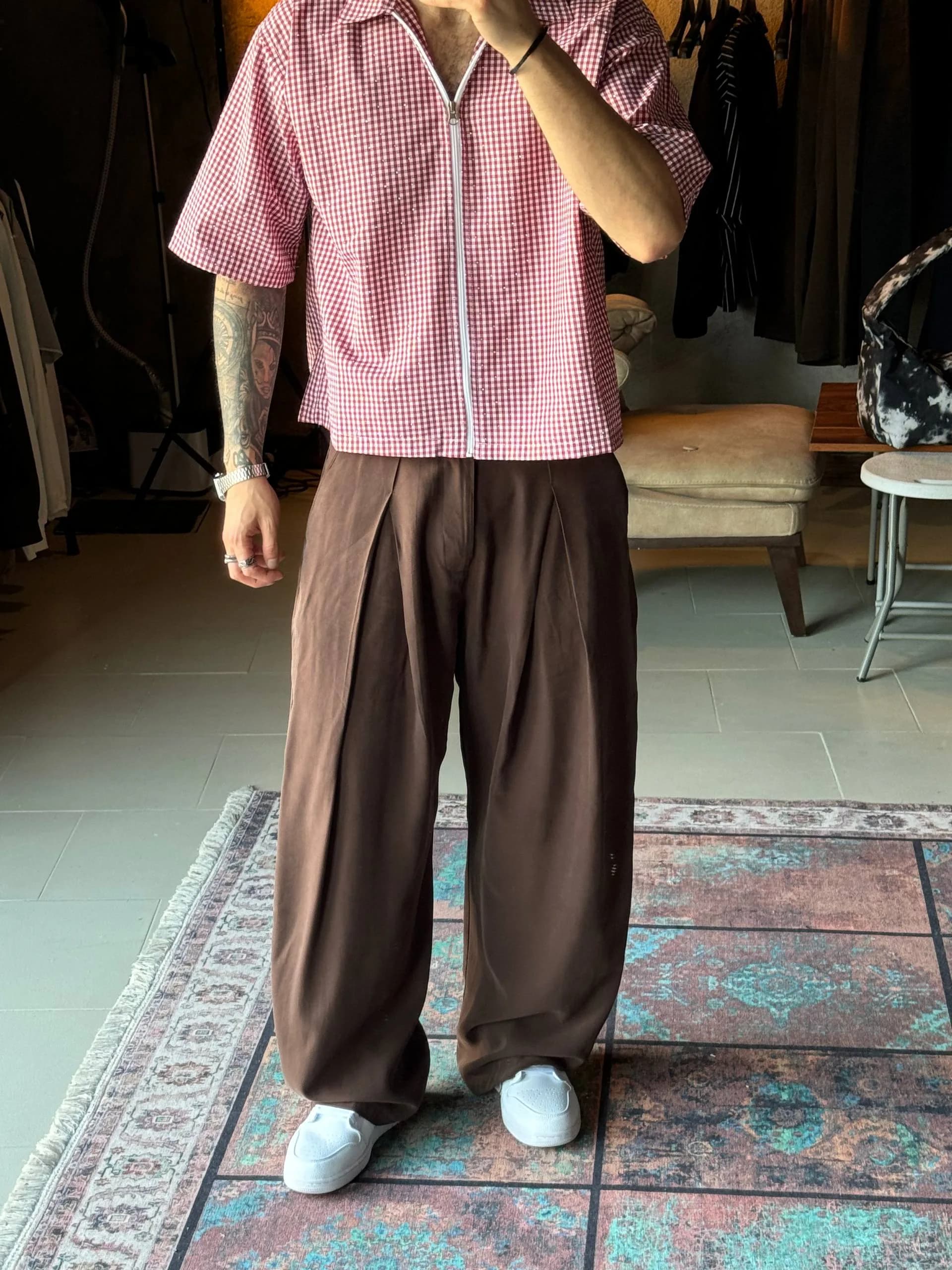 شلوار پارچه N.R کره ای — تصویر ۷