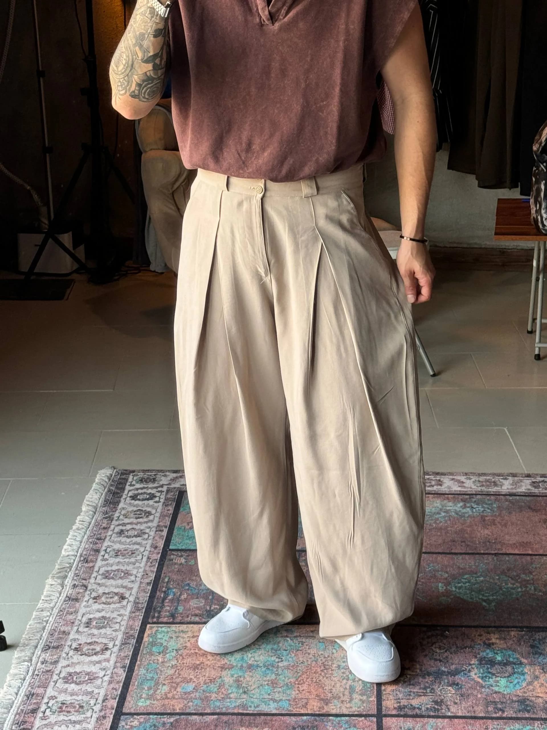 شلوار پارچه N.R کره ای — تصویر ۶