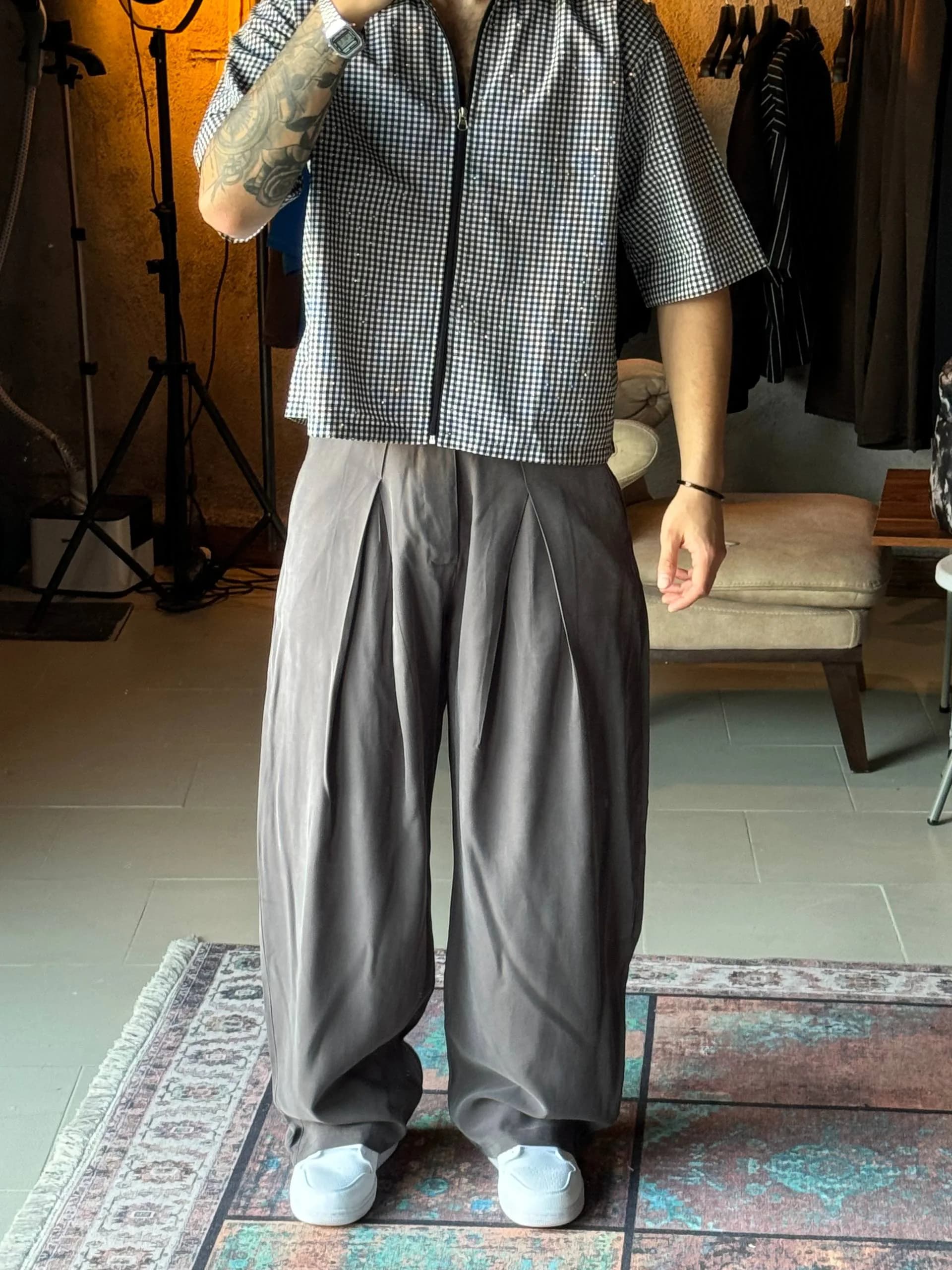 شلوار پارچه N.R کره ای — تصویر ۵