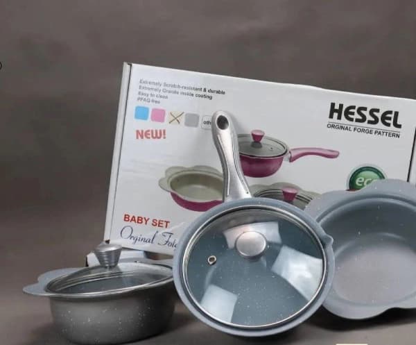 سرویس قابلمه نوزادی گرانیت 5 پارچه Hessel