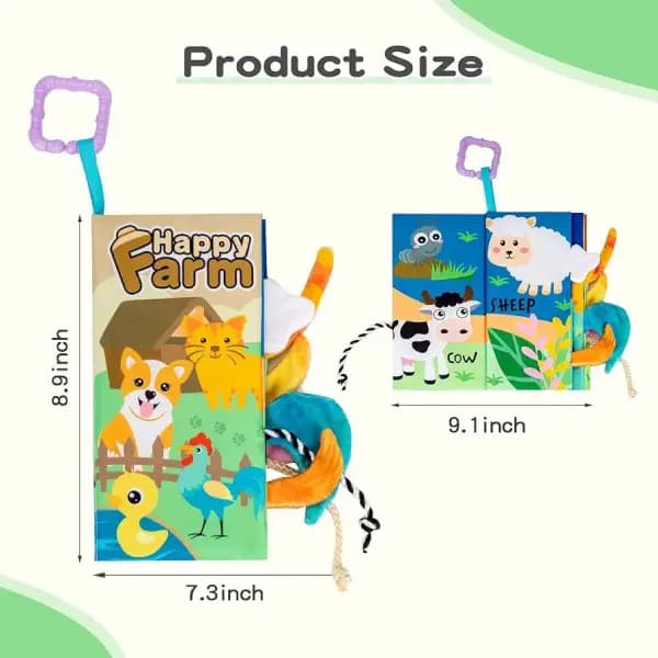 کتاب حمام نوزادی آموزشی طرح مزرعه tiibaby — تصویر ۷