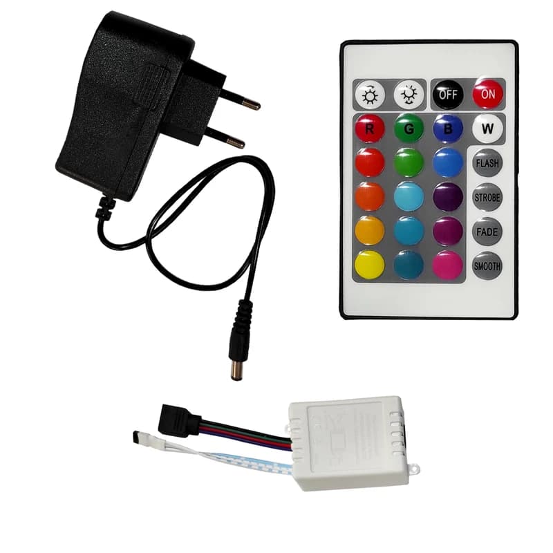 ریسه ال ای دی مدل SMD-5m به همراه ریموت کنترل کدm18962 — تصویر ۲