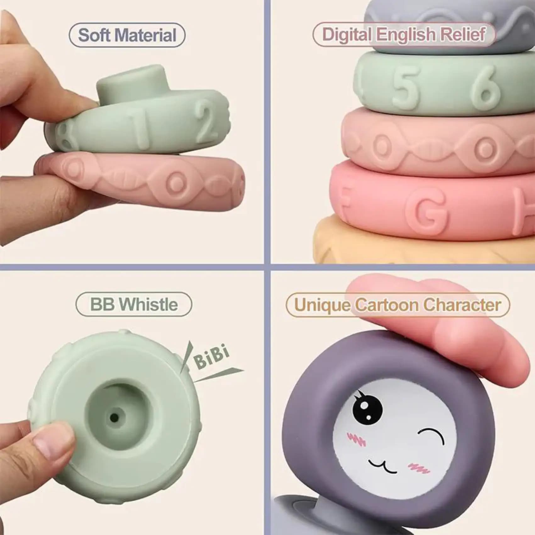 حلقه هوش نوزادی سیلیکونی Soft — تصویر ۵