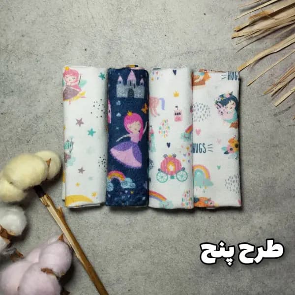 دستمال دست و صورت نوزاد پنبه ایی رومولو — تصویر ۶
