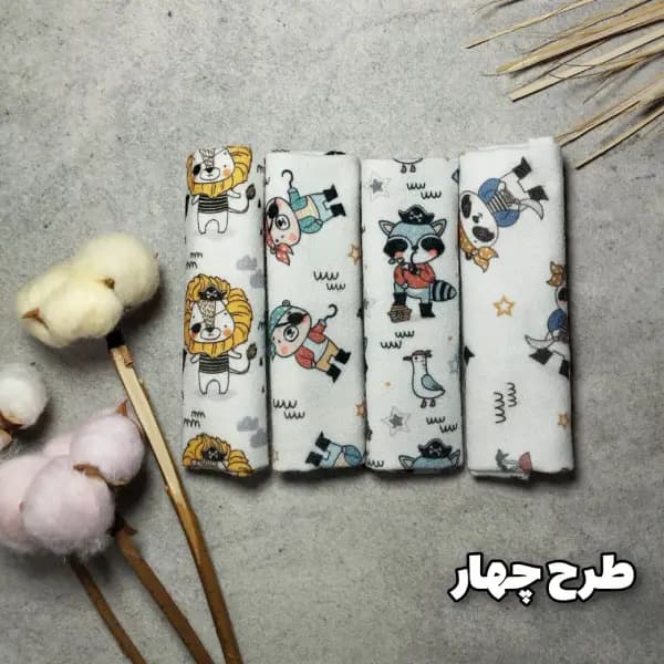 دستمال دست و صورت نوزاد پنبه ایی رومولو — تصویر ۵