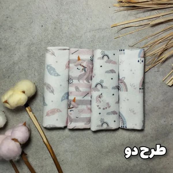 دستمال دست و صورت نوزاد پنبه ایی رومولو — تصویر ۳