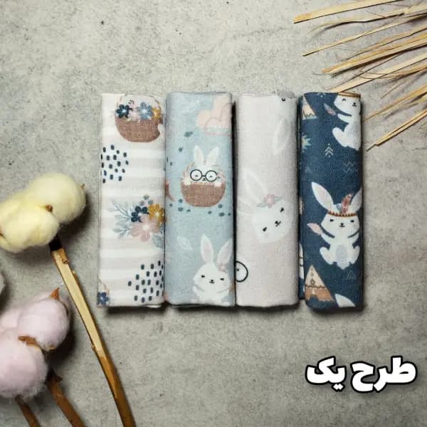 دستمال دست و صورت نوزاد پنبه ایی رومولو — تصویر ۲