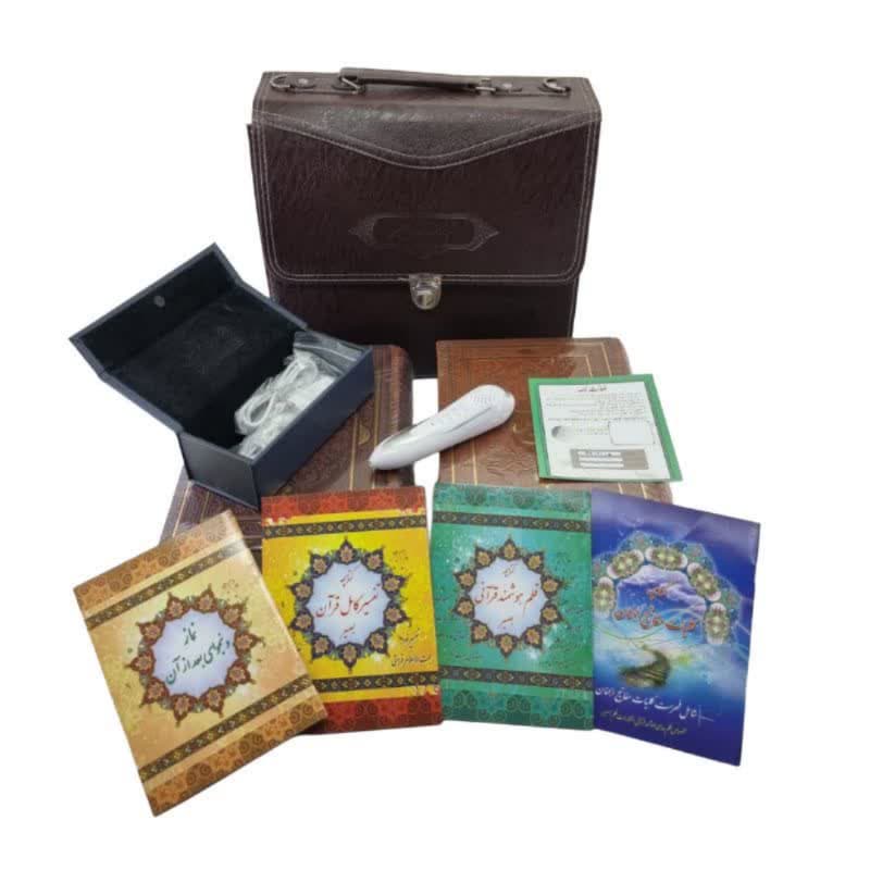 قلم قرآنی بصیر 32گیگ بلوتوثی قرآن و کلیات مفاتیح کیف چرمی کد 104407