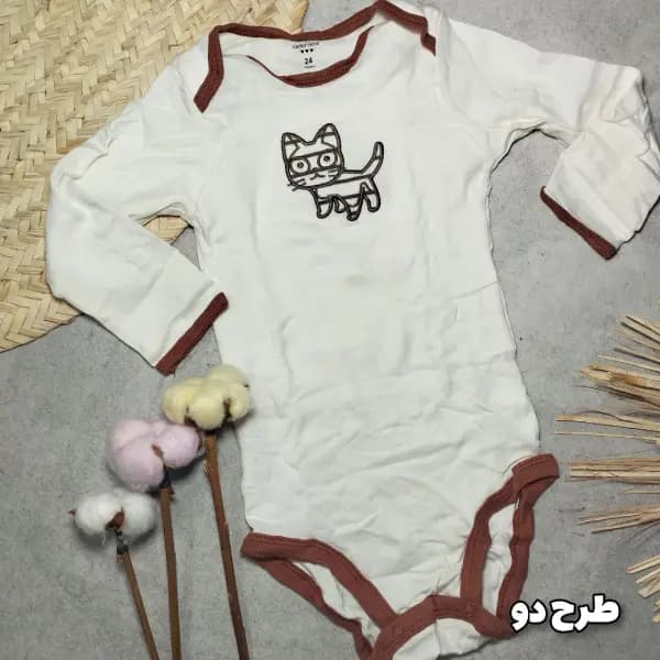 زیر دکمه دار آستین بلند کارترز پسرانه 24-18ماه — تصویر ۲
