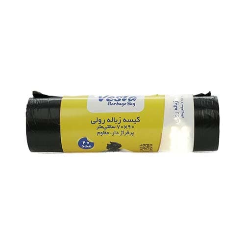 کیسه زباله لندنی تک رول مشکی 20ع 90*70 وستا